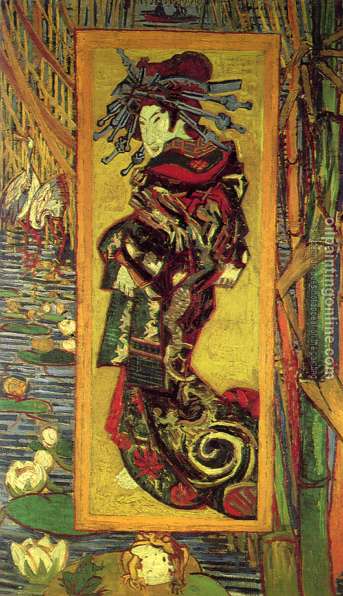 Gogh, Vincent van - Japonaiserie:Oiran (after Kesai Eisen)